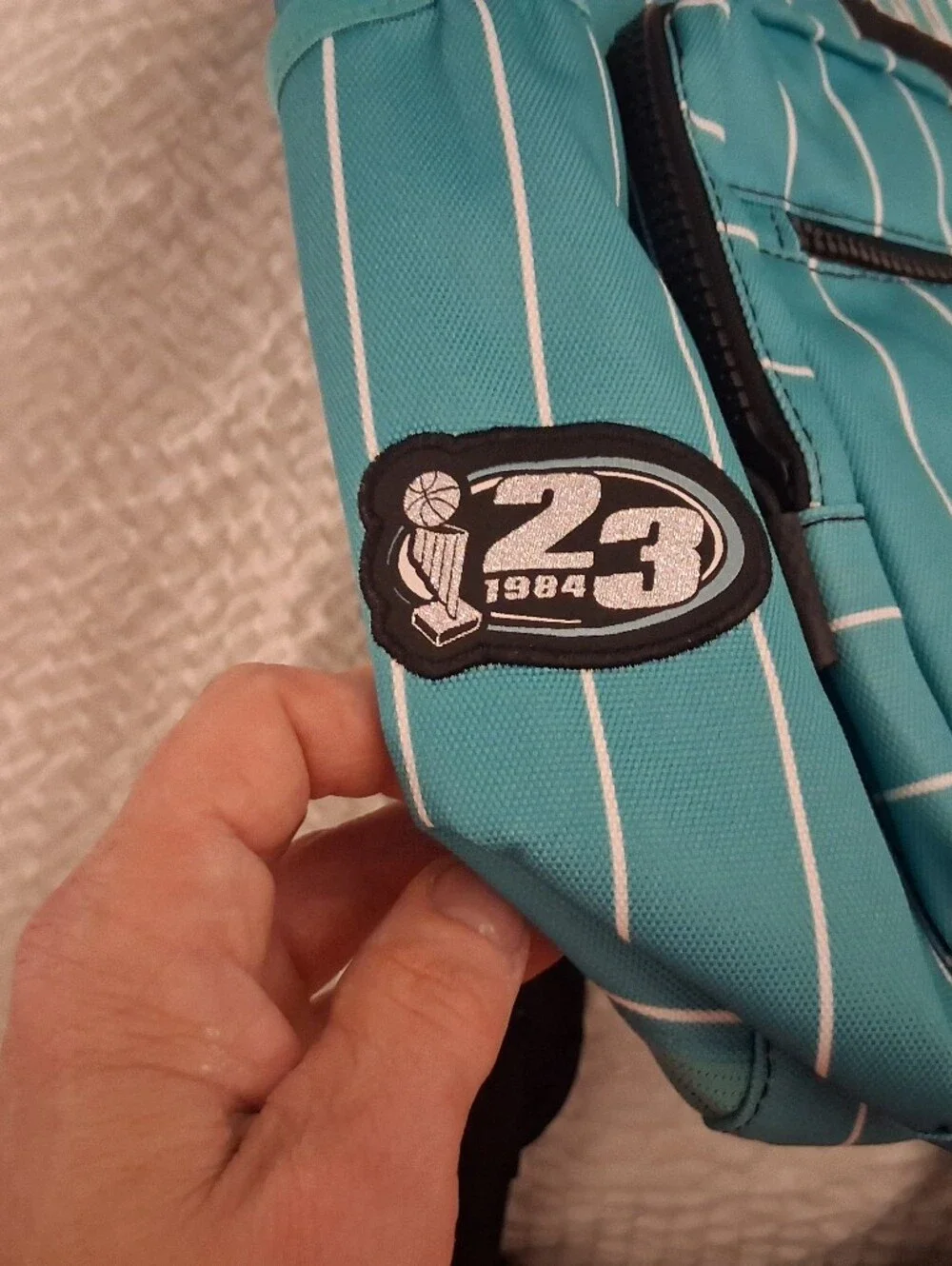 Jordan Teal & Black Split-Panel Backpack with Jumpman Logo